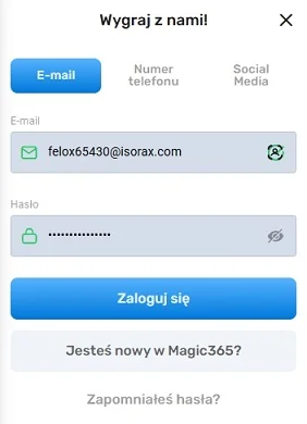 Magic365 Casino Logowanie